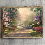 Fountain of Blessings HD Canvas Print Home Decor Paintings Wall Art Pictures