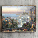 San Francisco Lombard Street HD Canvas Print Home Decor Paintings Wall Art Pictures