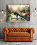 Gardens Beyond Autumn Gate HD Canvas Print Home Decor Paintings Wall Art Pictures