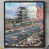 Indianapolis Motor Speedway 100th Anniversary Study HD Canvas Print Home Decor Paintings Wall Art Pictures