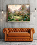 Gardens Beyond Spring Gate HD Canvas Print Home Decor Paintings Wall Art Pictures