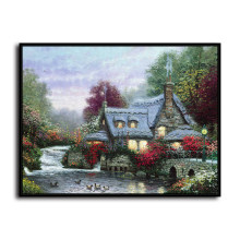 The Miller Cottage Thomashire HD Canvas Print Home Decor Paintings Wall Art Pictures