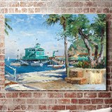 Catalina Rosie On The Pier HD Canvas Print Home Decor Paintings Wall Art Pictures