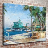 Catalina Rosie On The Pier HD Canvas Print Home Decor Paintings Wall Art Pictures