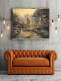 The Night before Christmas HD Canvas Print Home Decor Paintings Wall Art Pictures