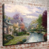 Lamplight Brooke HD Canvas Print Home Decor Paintings Wall Art Pictures