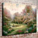 Gardens Beyond Spring Gate HD Canvas Print Home Decor Paintings Wall Art Pictures