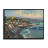 Capitola Village HD Canvas Print Home Decor Paintings Wall Art Pictures