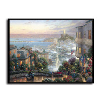 San Francisco Lombard Street HD Canvas Print Home Decor Paintings Wall Art Pictures