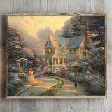 The Night before Christmas HD Canvas Print Home Decor Paintings Wall Art Pictures