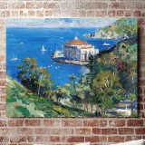 Catalina View From Descanso Canyon HD Canvas Print Home Decor Paintings Wall Art Pictures