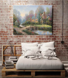 Beyond Spring Gate HD Canvas Print Home Decor Paintings Wall Art Pictures