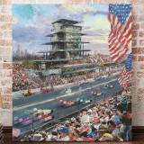 Indianapolis Motor Speedway 100th Anniversary Study HD Canvas Print Home Decor Paintings Wall Art Pictures