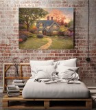 Gingerbread Cottage HD Canvas Print Home Decor Paintings Wall Art Pictures