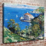 Catalina View From Descanso Canyon HD Canvas Print Home Decor Paintings Wall Art Pictures