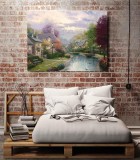 Lamplight Brooke HD Canvas Print Home Decor Paintings Wall Art Pictures