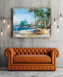 Catalina Rosie On The Pier HD Canvas Print Home Decor Paintings Wall Art Pictures