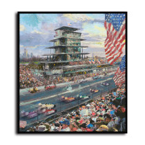 Indianapolis Motor Speedway 100th Anniversary Study HD Canvas Print Home Decor Paintings Wall Art Pictures