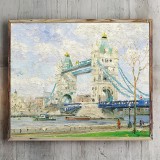 Tower Bridge London HD Canvas Print Home Decor Paintings Wall Art Pictures