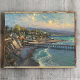 Capitola Village HD Canvas Print Home Decor Paintings Wall Art Pictures