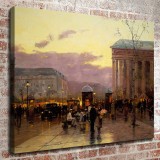 Rainy Dusk Paris HD Canvas Print Home Decor Paintings Wall Art Pictures