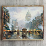 San Francisco Market Street HD Canvas Print Home Decor Paintings Wall Art Pictures