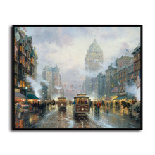 San Francisco Market Street HD Canvas Print Home Decor Paintings Wall Art Pictures