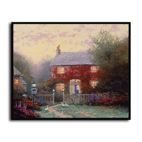 Pye Corner Cottage HD Canvas Print Home Decor Paintings Wall Art Pictures