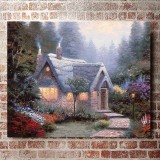 Cedar Nook Cottage HD Canvas Print Home Decor Paintings Wall Art Pictures