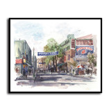 Yawkey Way HD Canvas Print Home Decor Paintings Wall Art Pictures