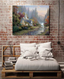 Forest Chapel HD Canvas Print Home Decor Paintings Wall Art Pictures