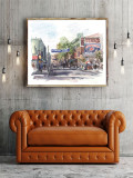 Yawkey Way HD Canvas Print Home Decor Paintings Wall Art Pictures