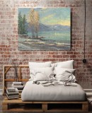 Lake Tahoe Shoreline Winter HD Canvas Print Home Decor Paintings Wall Art Pictures