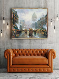 San Francisco Market Street HD Canvas Print Home Decor Paintings Wall Art Pictures