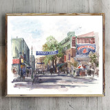 Yawkey Way HD Canvas Print Home Decor Paintings Wall Art Pictures