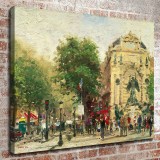 Paris St. Michel HD Canvas Print Home Decor Paintings Wall Art Pictures