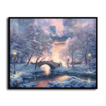 Holiday at Central Park HD Canvas Print Home Decor Paintings Wall Art Pictures
