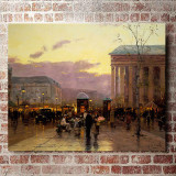 Rainy Dusk Paris HD Canvas Print Home Decor Paintings Wall Art Pictures