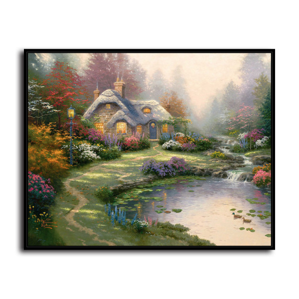 Everett Cottage HD Canvas Print Home Decor Paintings Wall Art Pictures