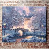 Holiday at Central Park HD Canvas Print Home Decor Paintings Wall Art Pictures