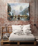 San Francisco Market Street HD Canvas Print Home Decor Paintings Wall Art Pictures