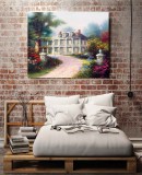 Homestead House HD Canvas Print Home Decor Paintings Wall Art Pictures