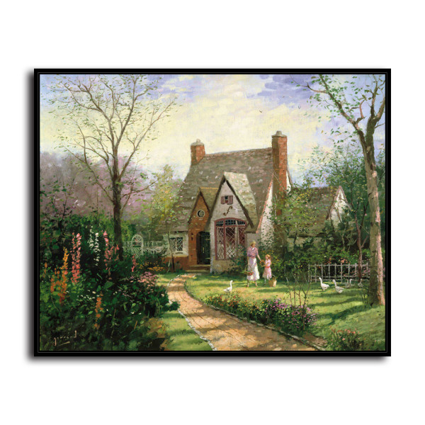 The Cottage HD Canvas Print Home Decor Paintings Wall Art Pictures