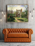 The Cottage HD Canvas Print Home Decor Paintings Wall Art Pictures