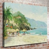 Puerto Vallarta Beach HD Canvas Print Home Decor Paintings Wall Art Pictures