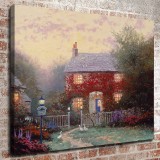 Pye Corner Cottage HD Canvas Print Home Decor Paintings Wall Art Pictures