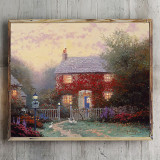 Pye Corner Cottage HD Canvas Print Home Decor Paintings Wall Art Pictures