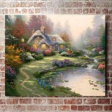 Everett Cottage HD Canvas Print Home Decor Paintings Wall Art Pictures