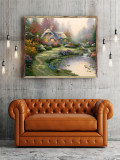 Everett Cottage HD Canvas Print Home Decor Paintings Wall Art Pictures