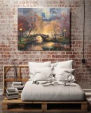 Central Park in the Fall HD Canvas Print Home Decor Paintings Wall Art Pictures
